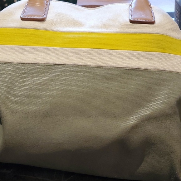 Tory Burch Canvas & Leather Tote - Picture 8 of 11